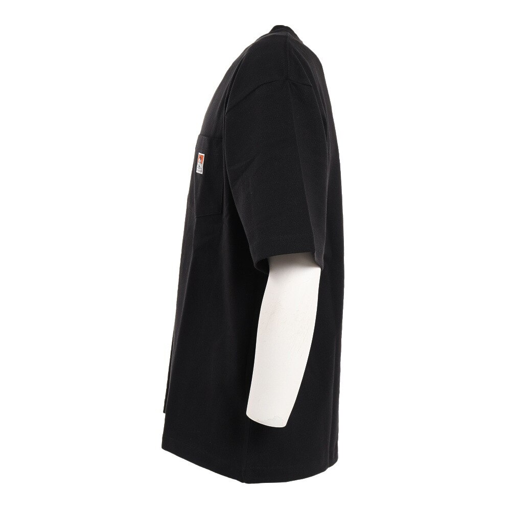 BEN DAVIS（メンズ）ビッグシルエット ワンポイント ポケットTシャツ 2580000-BLK★★★