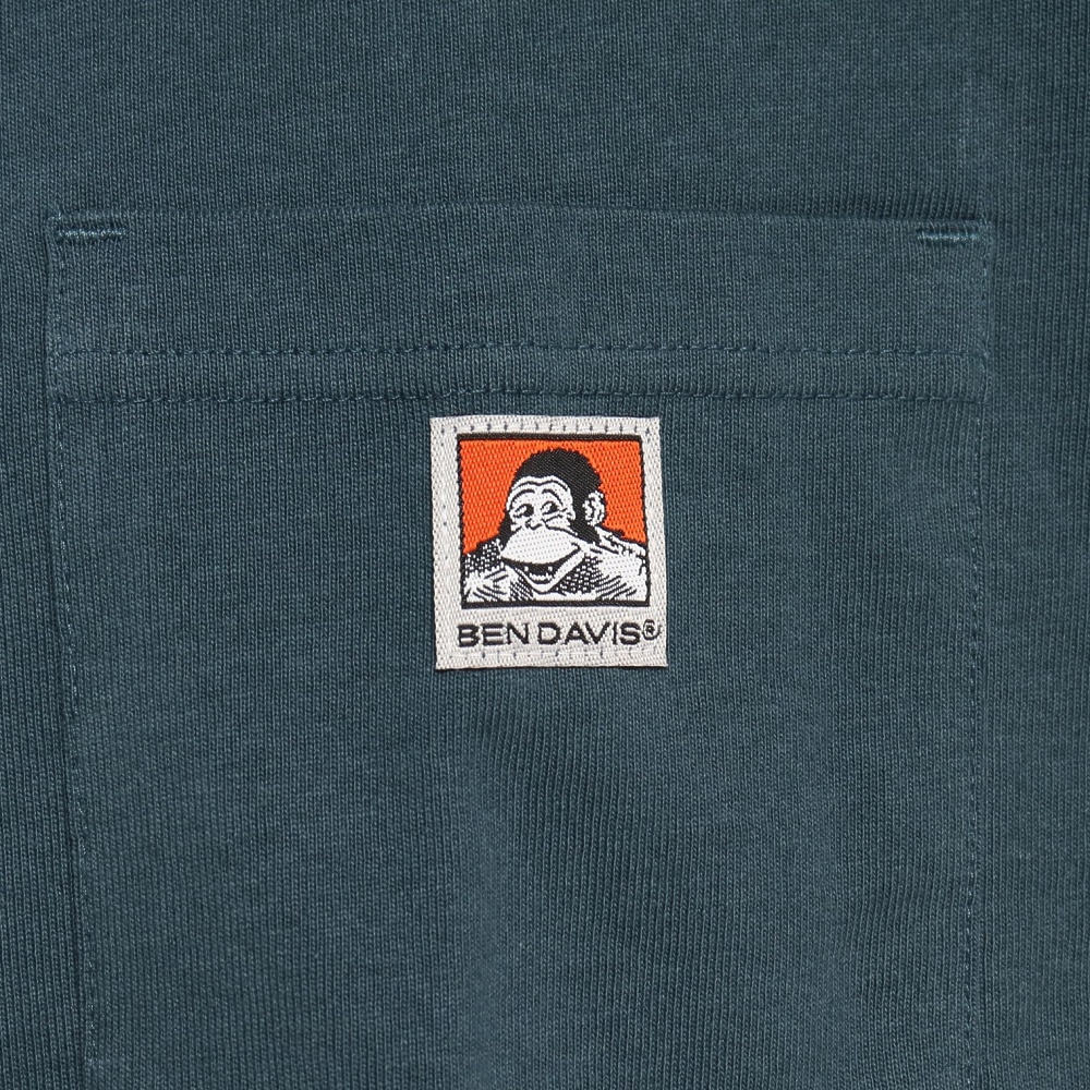 BEN DAVIS（メンズ）ビッグシルエット ワンポイント ポケットTシャツ 2580000-OBL★★★
