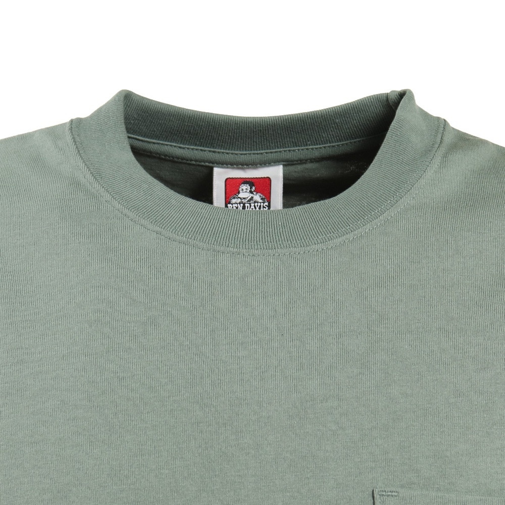 BEN DAVIS（メンズ）ビッグシルエット ワンポイント ポケットTシャツ 2580000-OGR★★★
