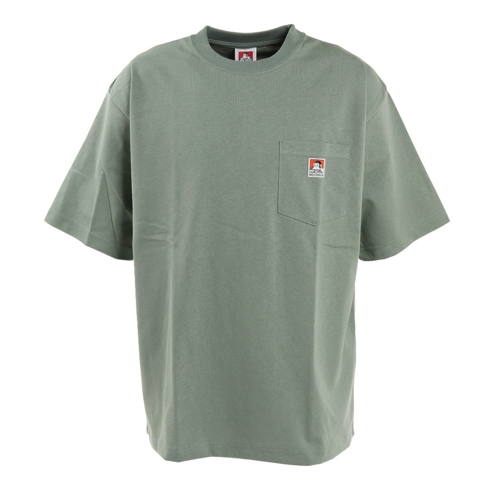 BEN DAVIS（メンズ）ビッグシルエット ワンポイント ポケットTシャツ 2580000-OGR★★★