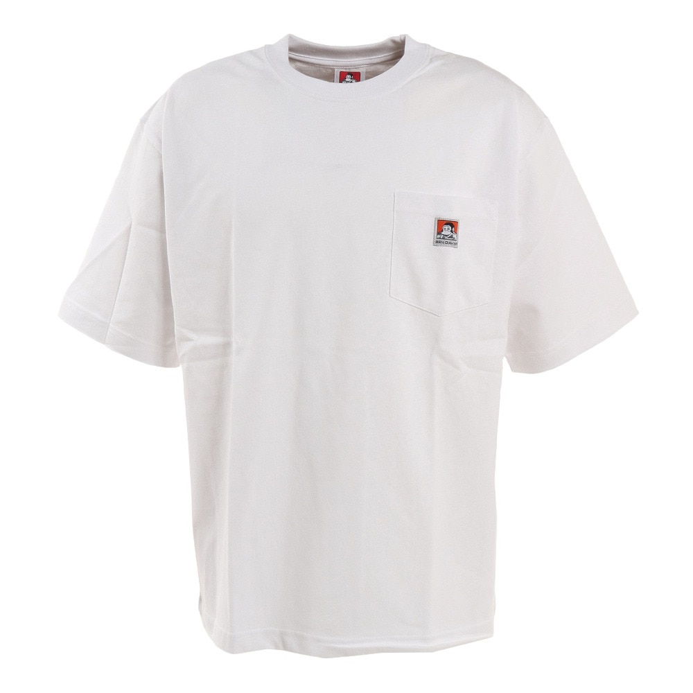 BEN DAVIS（メンズ）ビッグシルエット ワンポイント ポケットTシャツ 2580000-WHT★★★