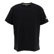 コンバース（CONVERSE）（メンズ、レディース）ロゴ刺繍胸ポケット クルーネックTシャツ CA221381-1900