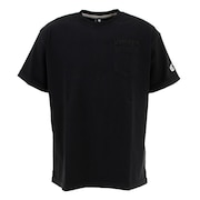コンバース(CONVERSE)(メンズ、レディース)ロゴ刺繍胸ポケット クルーネックTシャツ CA221381-1900