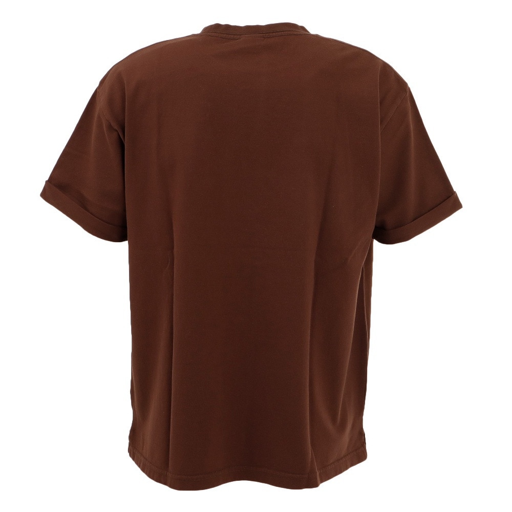 コンバース（CONVERSE）（メンズ、レディース）ロゴ刺繍胸ポケット クルーネックTシャツ CA221381-3700