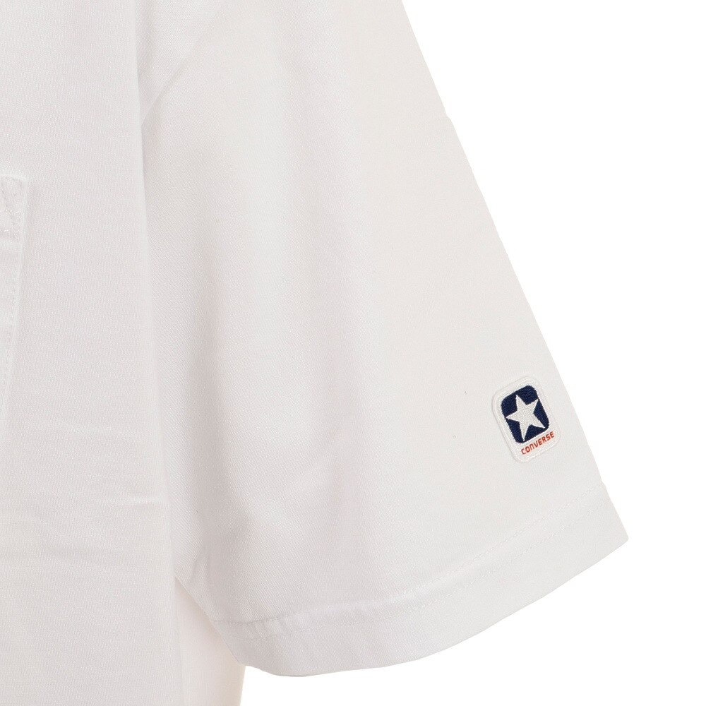 コンバース（CONVERSE）（メンズ、レディース）ワンポイント胸ポケット クルーネックTシャツ CA221385-1100