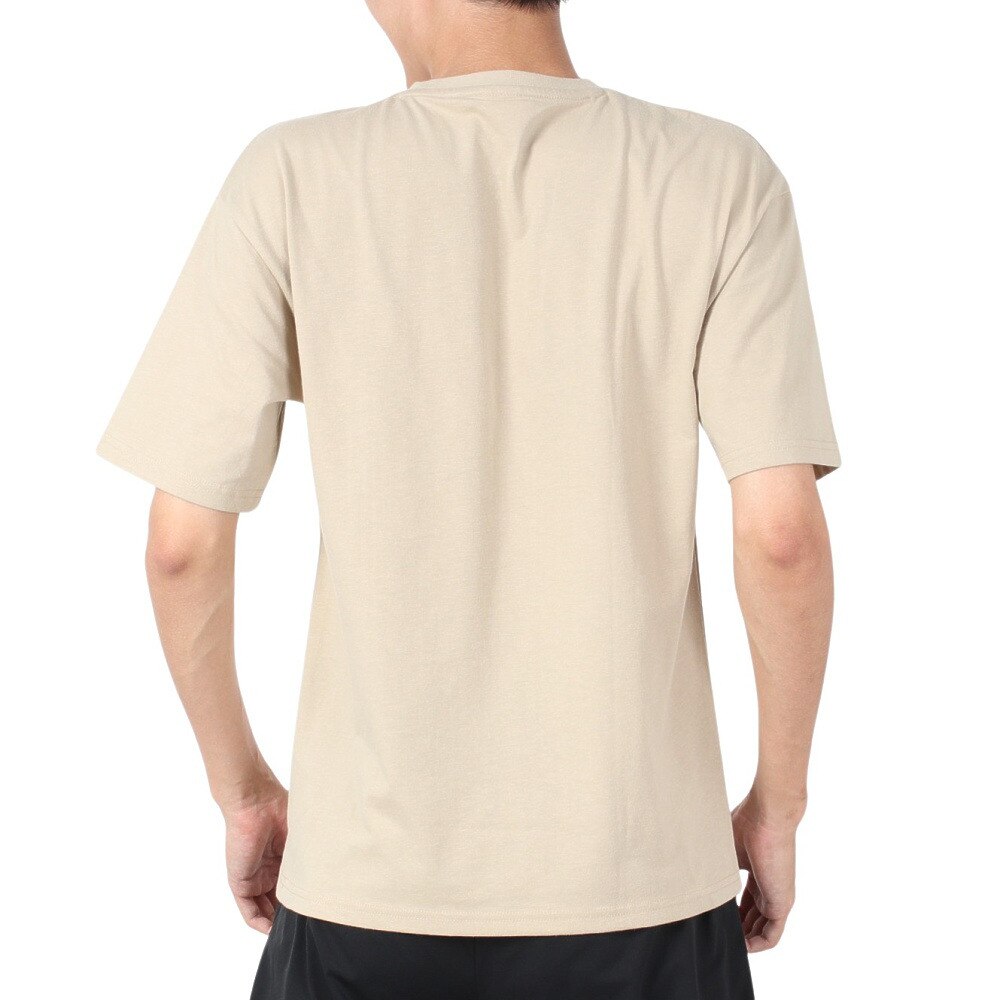 ラッセル（RUSSELL）（メンズ）PRINT COLLEGE 半袖Tシャツ RBM22S0013 BEG