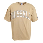 ラッセル（RUSSELL）（メンズ）PRINT COLLEGE 半袖Tシャツ RBM22S0013 BEG