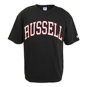 ラッセル（RUSSELL）（メンズ）PRINT COLLEGE 半袖Tシャツ RBM22S0013 BLK