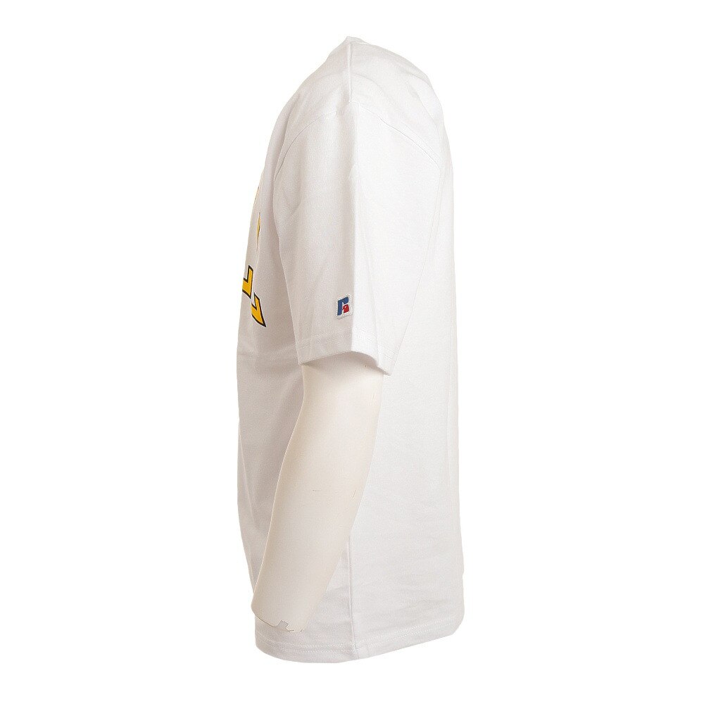 ラッセル（RUSSELL）（メンズ）PRINT COLLEGE 半袖Tシャツ RBM22S0013 WHT