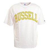 ラッセル（RUSSELL）（メンズ）PRINT COLLEGE 半袖Tシャツ RBM22S0013 WHT