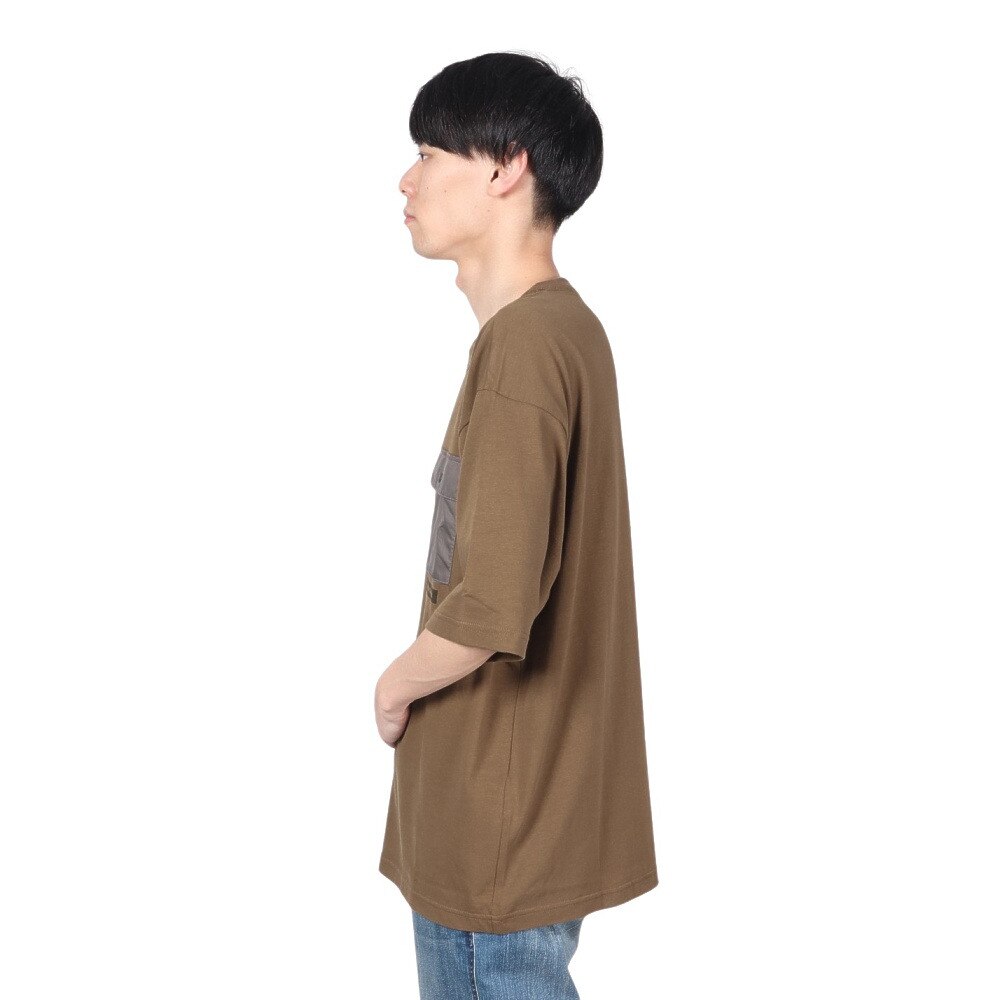 エルケクス（ELKEX）（メンズ）ORGANIC POCKET 半袖Tシャツ EKM2S14139 BRN