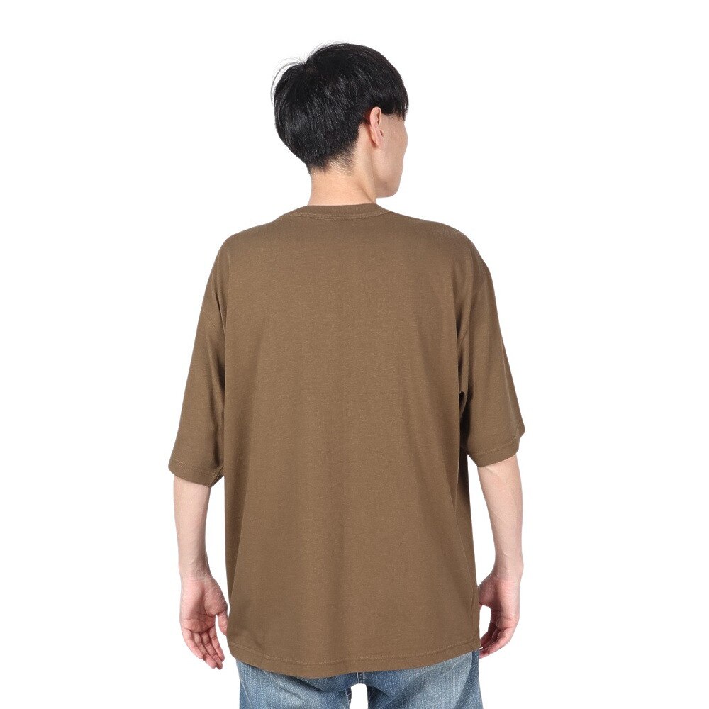 エルケクス（ELKEX）（メンズ）ORGANIC POCKET 半袖Tシャツ EKM2S14139 BRN