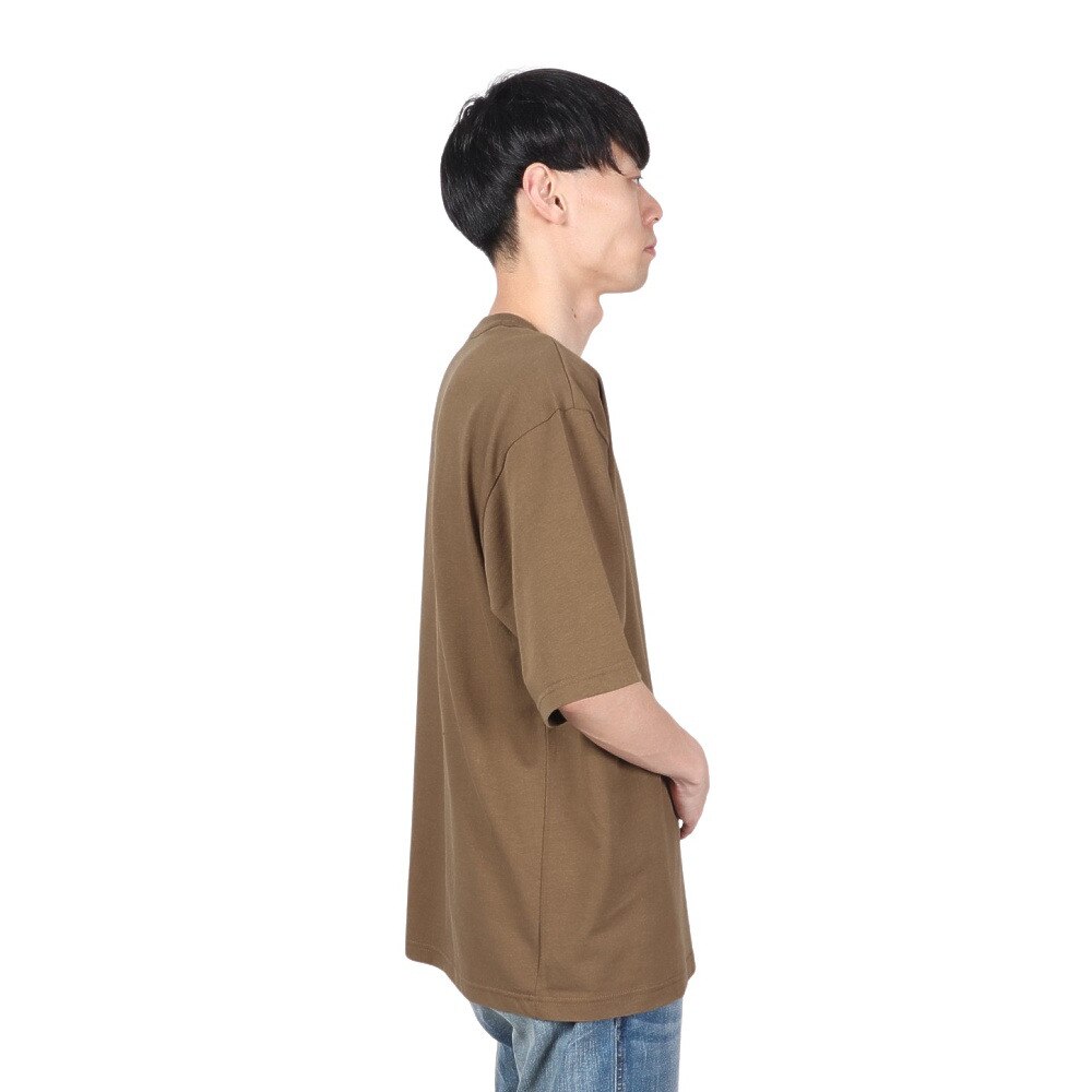 エルケクス（ELKEX）（メンズ）ORGANIC POCKET 半袖Tシャツ EKM2S14139 BRN