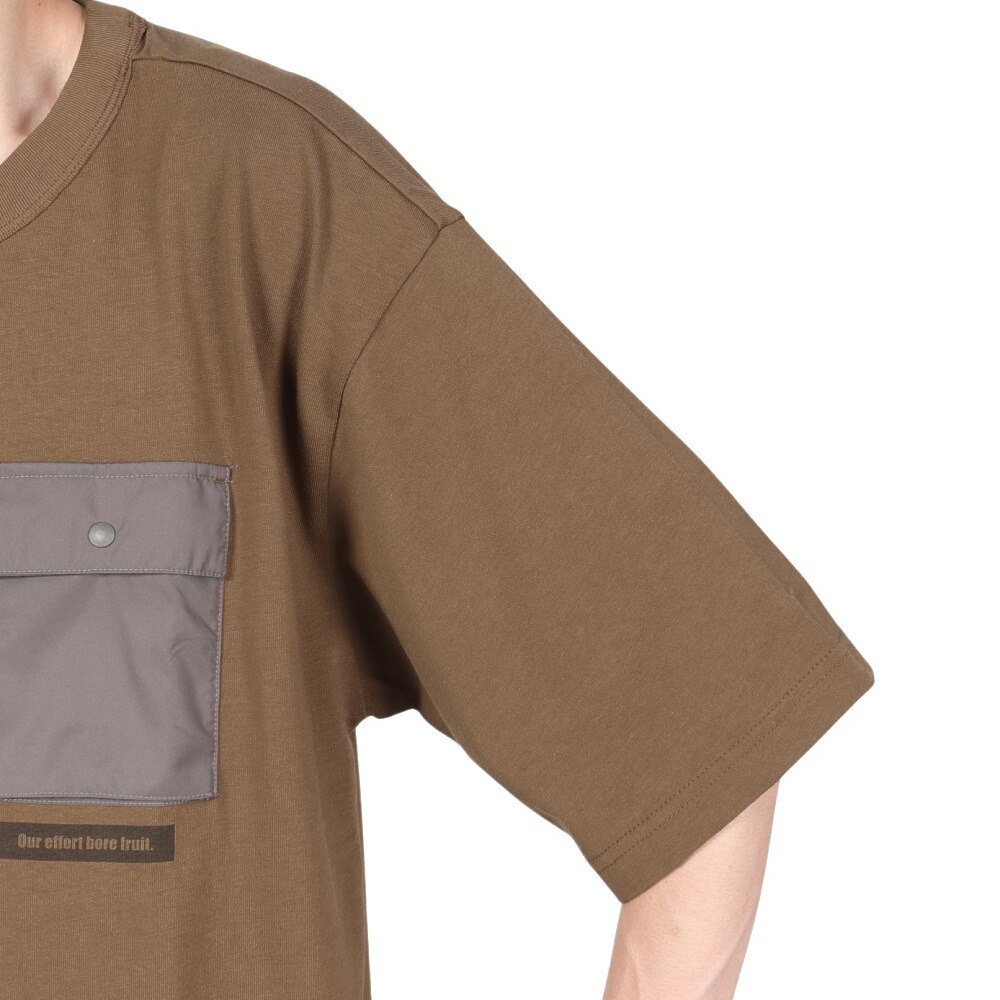 エルケクス（ELKEX）（メンズ）ORGANIC POCKET 半袖Tシャツ EKM2S14139 BRN
