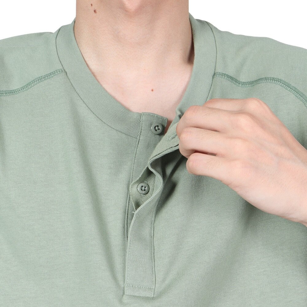 エルケクス（ELKEX）（メンズ）ORGANIC HENLY 半袖Tシャツ EKM2S14140 GRN