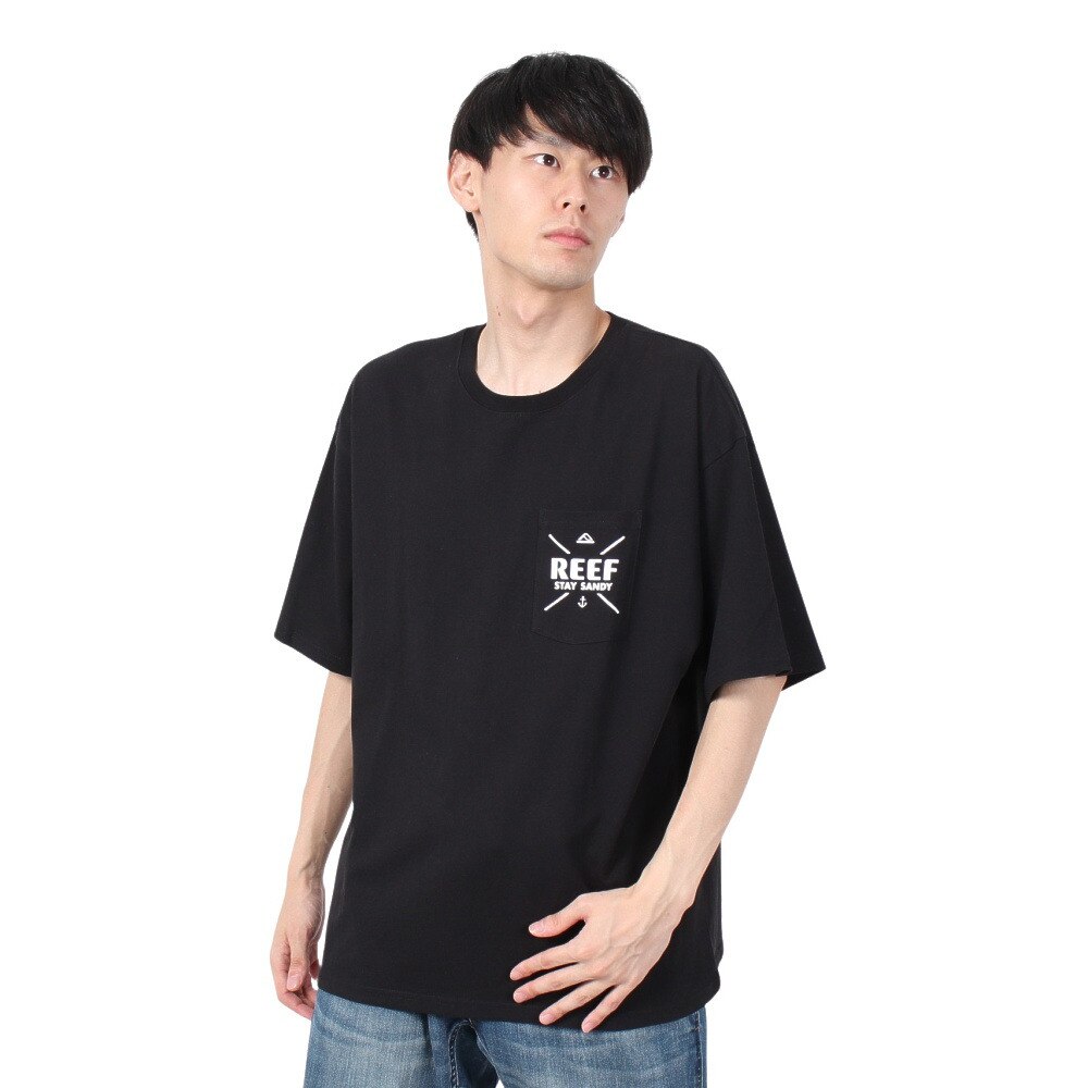 リーフ（REEF）（メンズ）STAY SANDY BIG 半袖Tシャツ RFTEM2202 BLA