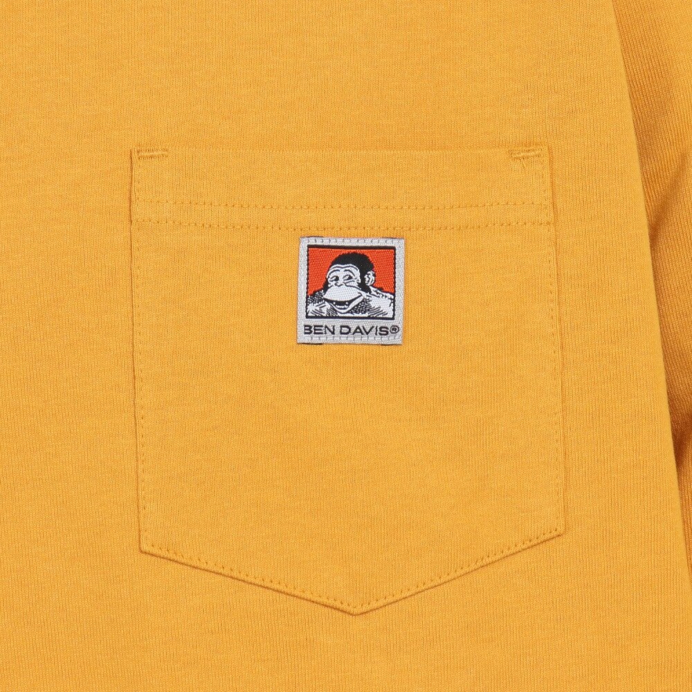 BEN DAVIS（メンズ）ワイドポケットロンTシャツ 2780025-YEL