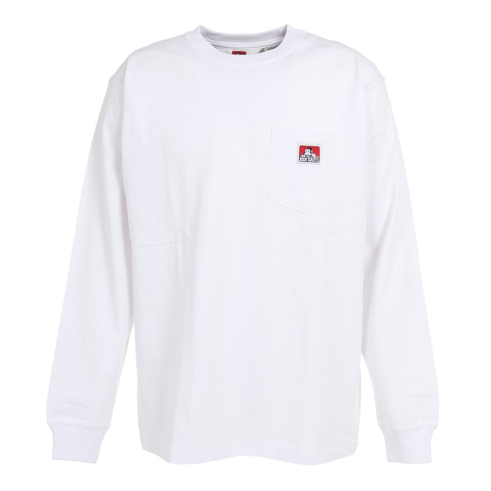 ベンデイビス（BEN DAVIS）（メンズ）ポケットロンTシャツ 2780064-WHT