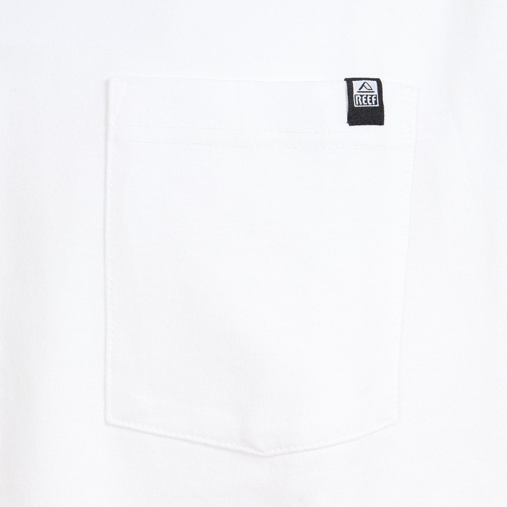 リーフ（REEF）（メンズ）ポケット付き BIG 長袖Tシャツ RFTEM2210-WHT