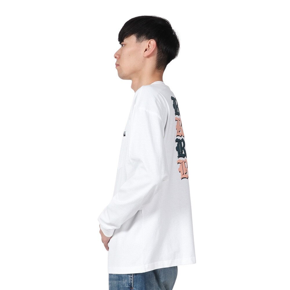 リーフ（REEF）（メンズ）ポケット付き BIG 長袖Tシャツ RFTEM2210-WHT