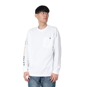 リーフ（REEF）（メンズ）ポケット付き BIG 長袖Tシャツ RFTEM2210-WHT