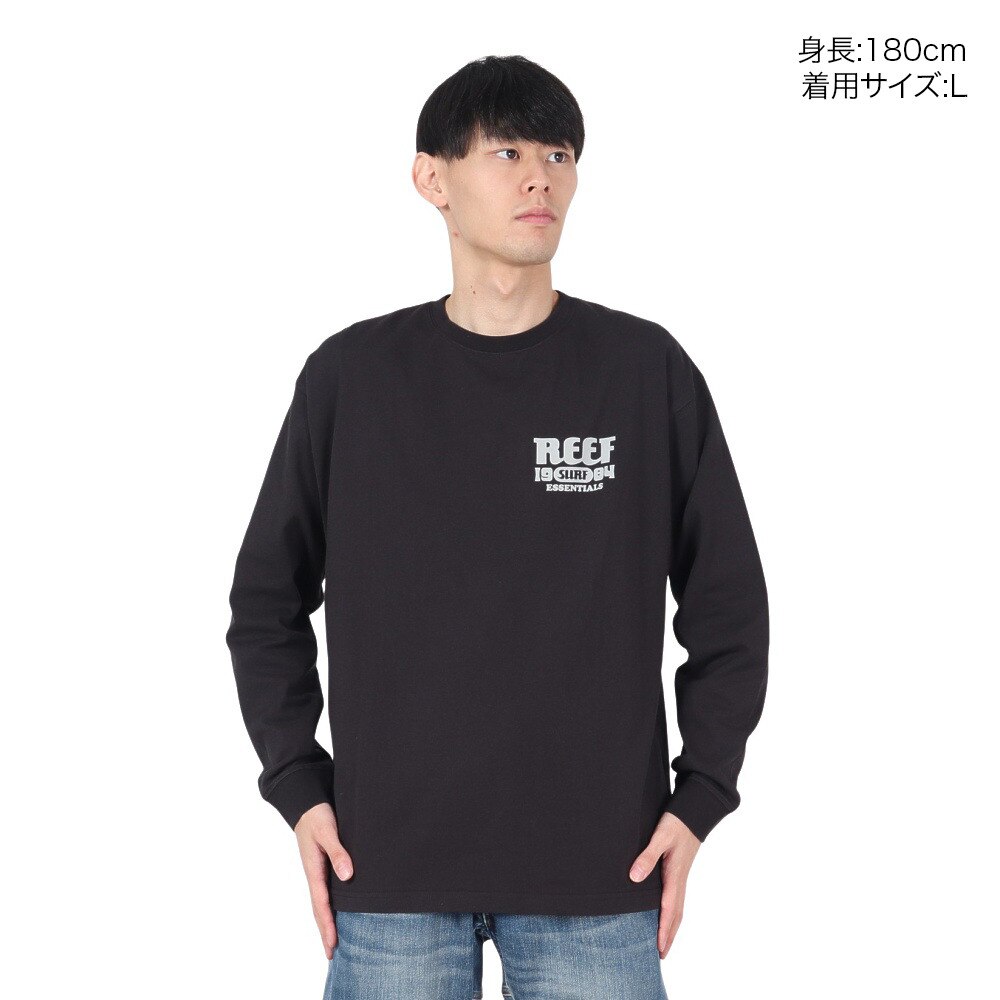 リーフ（REEF）（メンズ）ESSENTIALS 長袖Tシャツ RFTEM2212-BLK