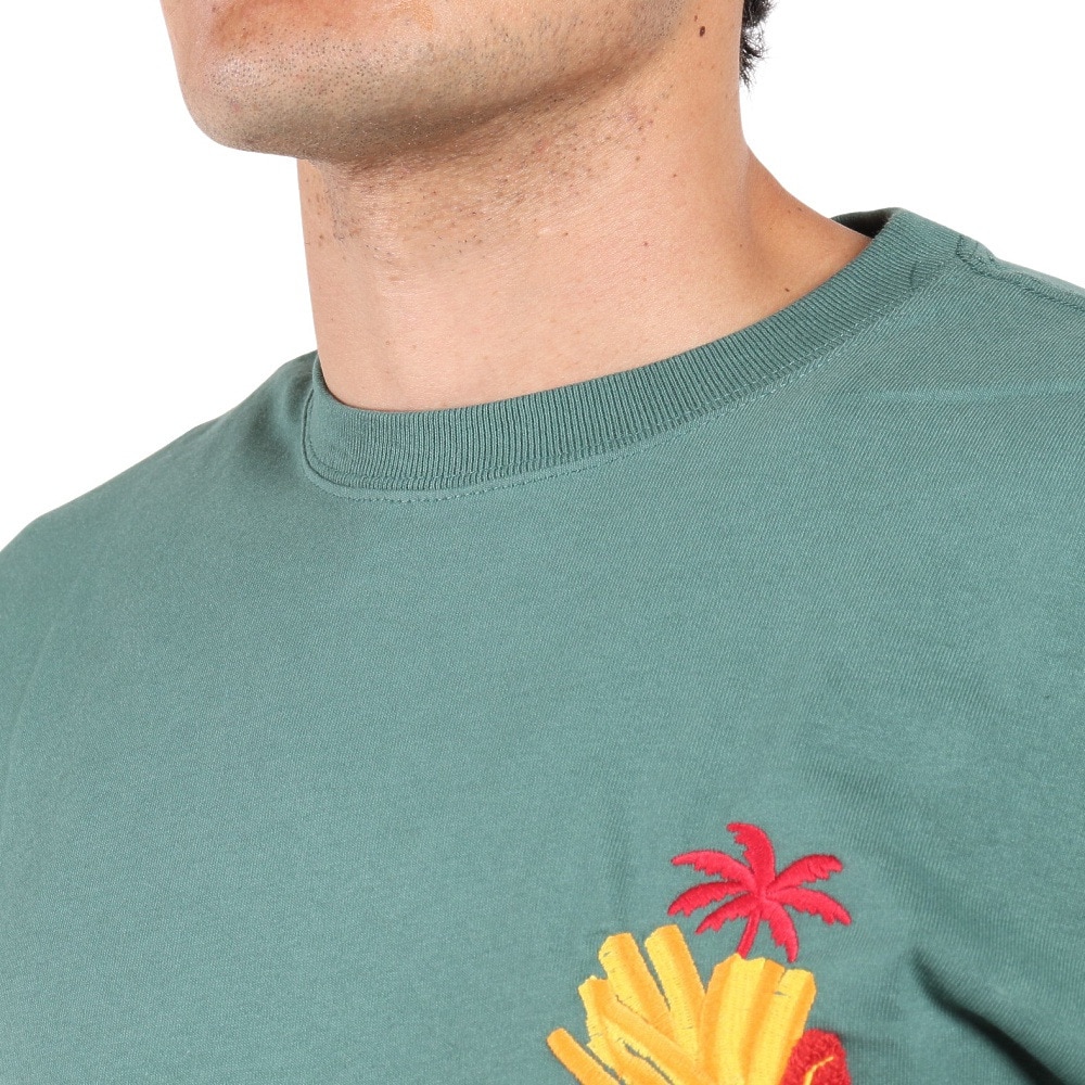 フララニ（Hula Lani）（メンズ）長袖Tシャツ 刺繍ロンティー ポテト 224HU1LT052 GRN