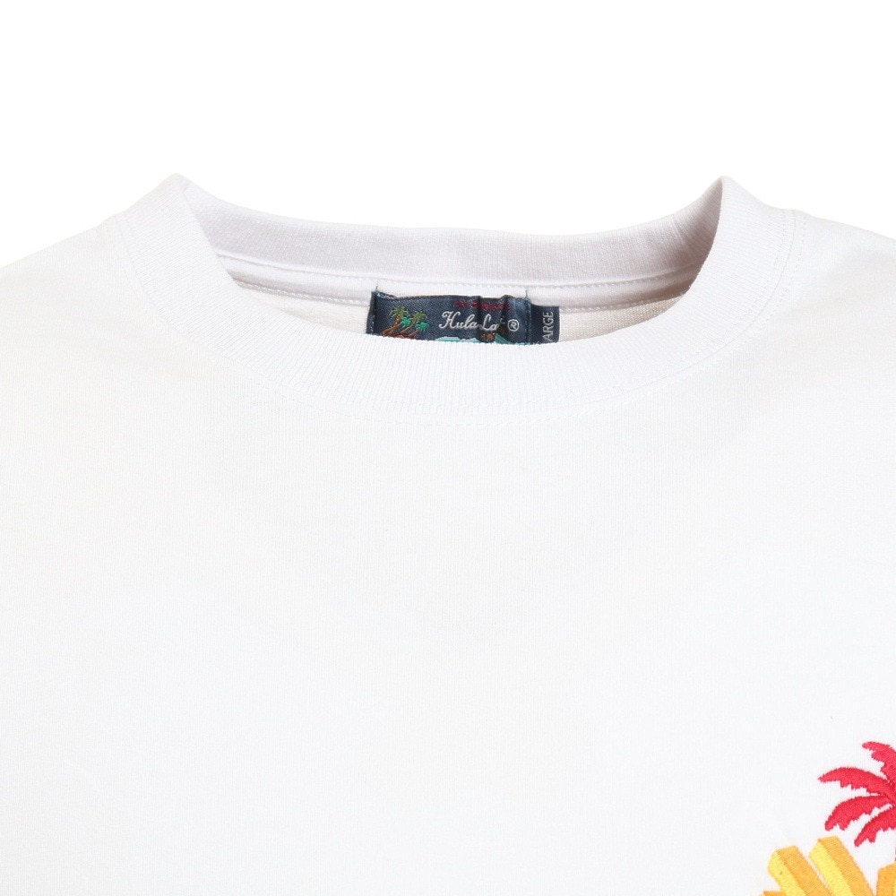 フララニ（Hula Lani）（メンズ）刺繍長袖Tシャツ ポテト 224HU1LT052 WHT