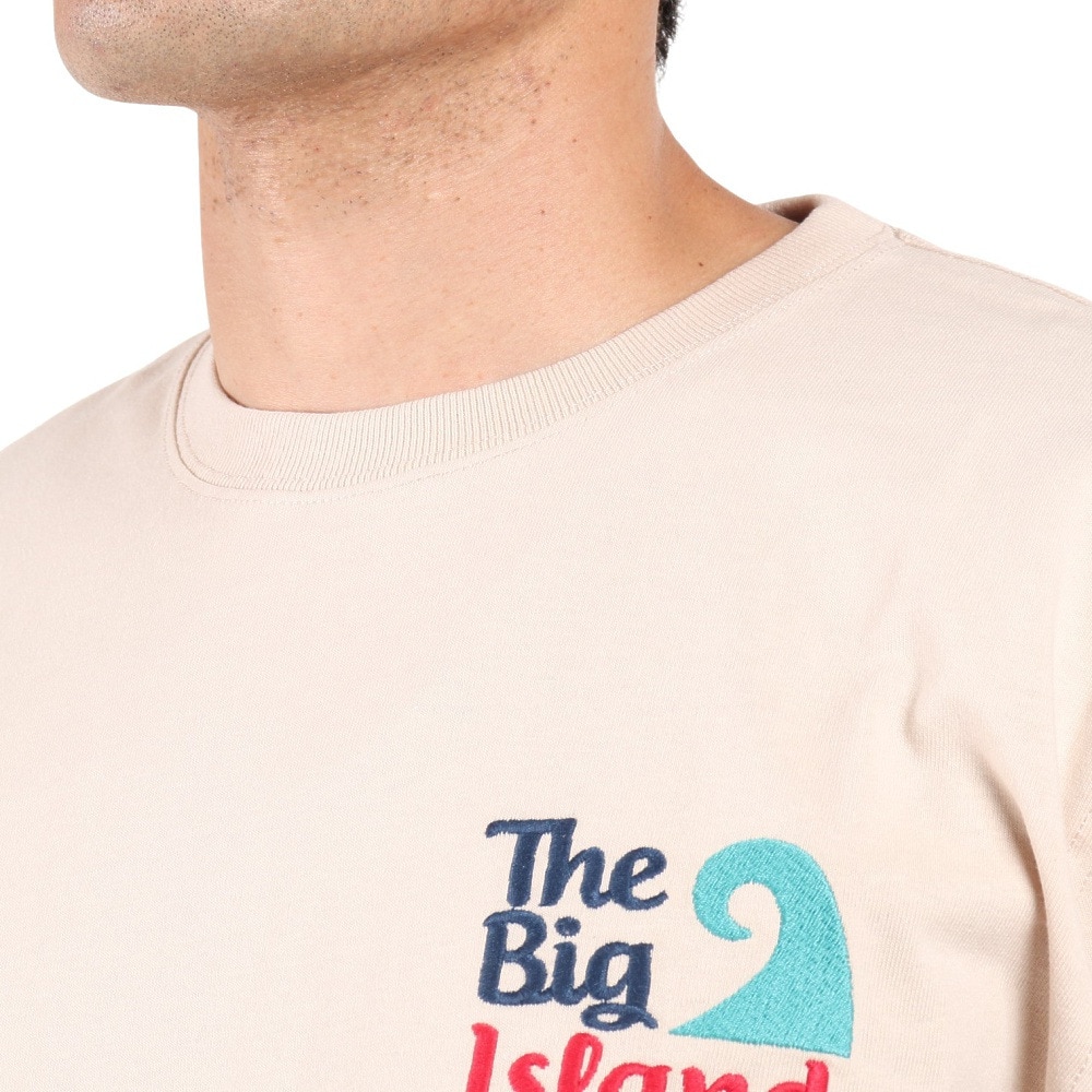 フララニ（Hula Lani）（メンズ）長袖Tシャツ 刺繍ロンティー クジラ 224HU1LT054 BEG