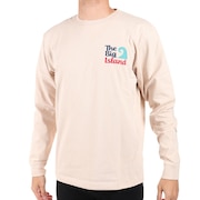 フララニ（Hula Lani）（メンズ）長袖Tシャツ 刺繍ロンティー クジラ 224HU1LT054 BEG