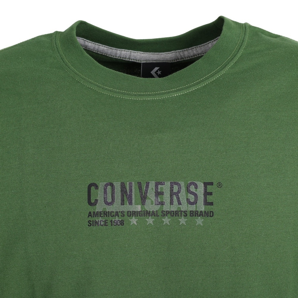 コンバース（CONVERSE）（メンズ）クルーネックTシャツ ロゴプリント CA212381-4900