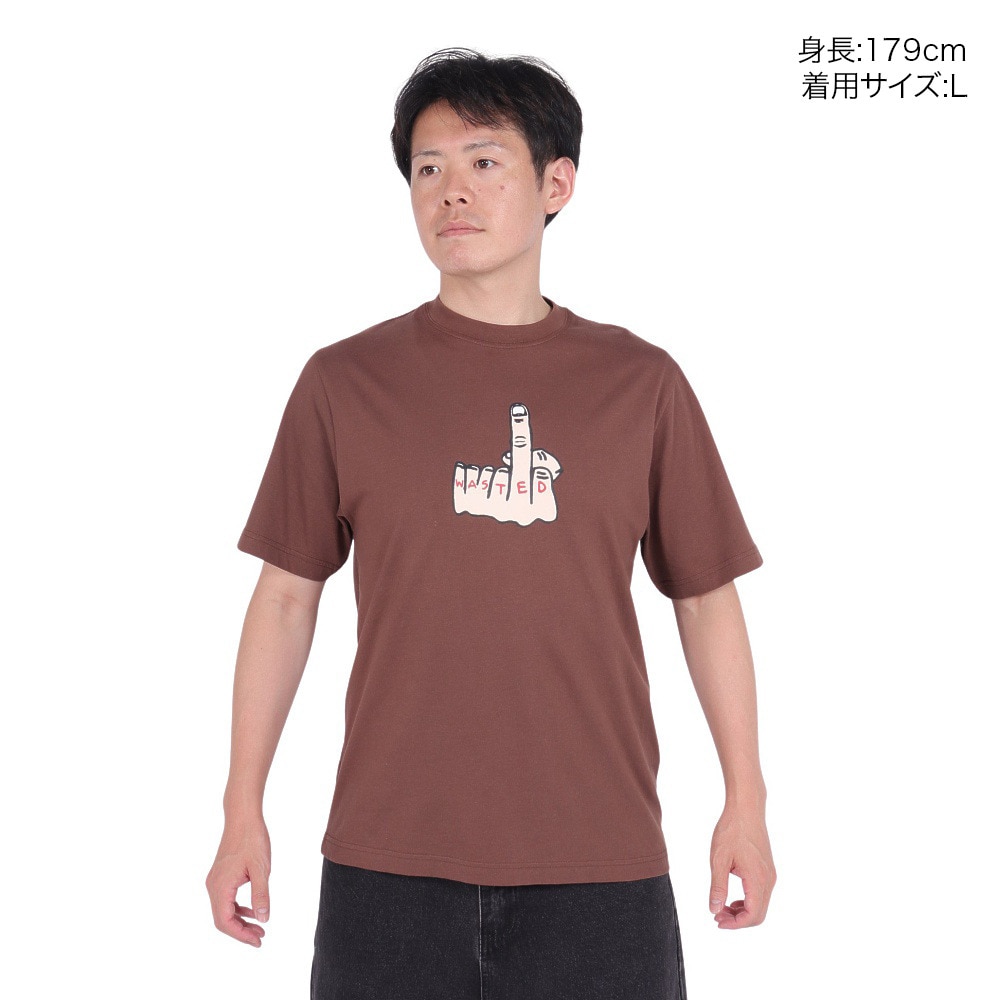 WASTED PARIS（WASTED PARIS）（メンズ）半袖Tシャツ メンズ スケートブラウン 23SSD3-07204-013-BR