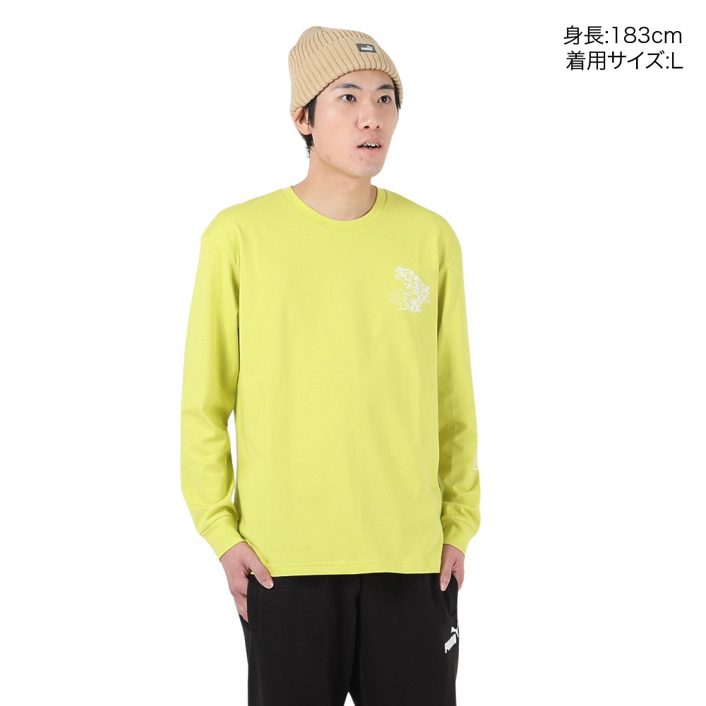 プーマ（PUMA）（メンズ）長袖Tシャツ メンズ 674801 33 LGRN