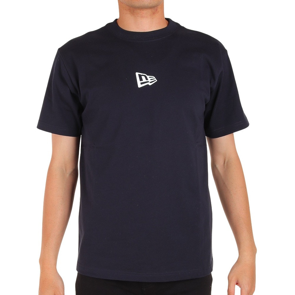 ニューエラ（NEW ERA）（メンズ）半袖　tシャツ ワンポイント ロゴt　ネイビー Flag Logo Mini フラッグロゴ 13534571