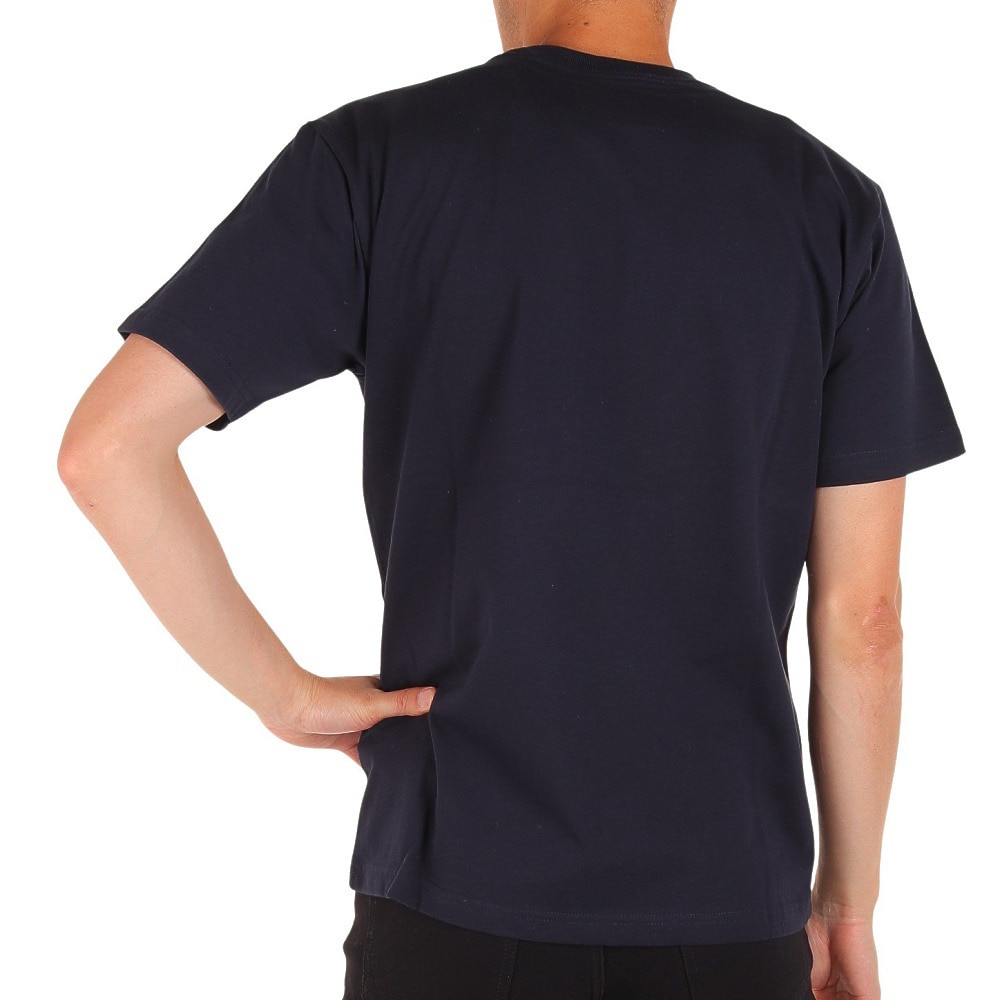 ニューエラ（NEW ERA）（メンズ）半袖　tシャツ ワンポイント ロゴt　ネイビー Flag Logo Mini フラッグロゴ 13534571