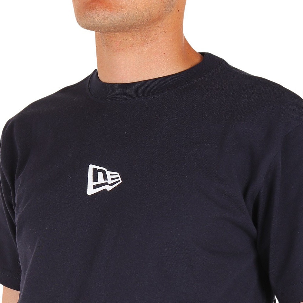ニューエラ（NEW ERA）（メンズ）半袖　tシャツ ワンポイント ロゴt　ネイビー Flag Logo Mini フラッグロゴ 13534571