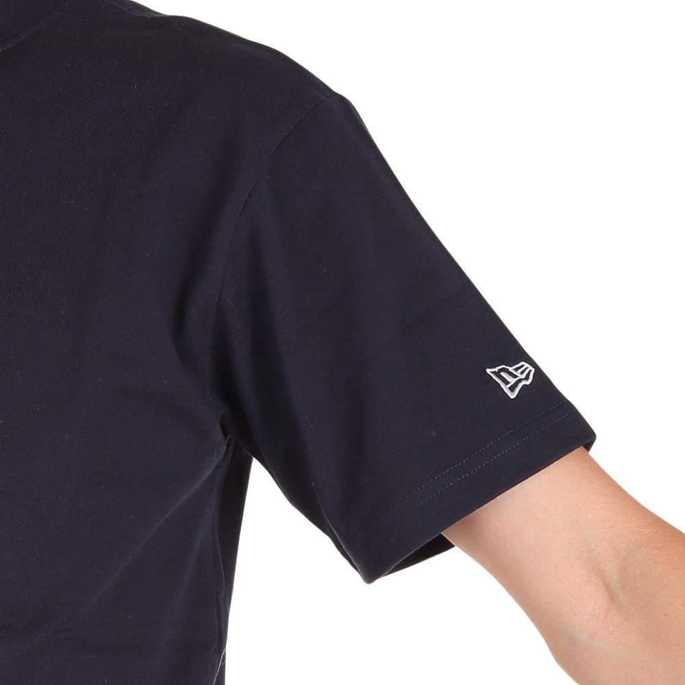 ニューエラ（NEW ERA）（メンズ）半袖　tシャツ ワンポイント ロゴt　ネイビー Flag Logo Mini フラッグロゴ 13534571