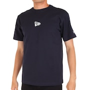 (メンズ)半袖 tシャツ ワンポイント ロゴt ネイビー Flag Logo Mini フラッグロゴ 13534571