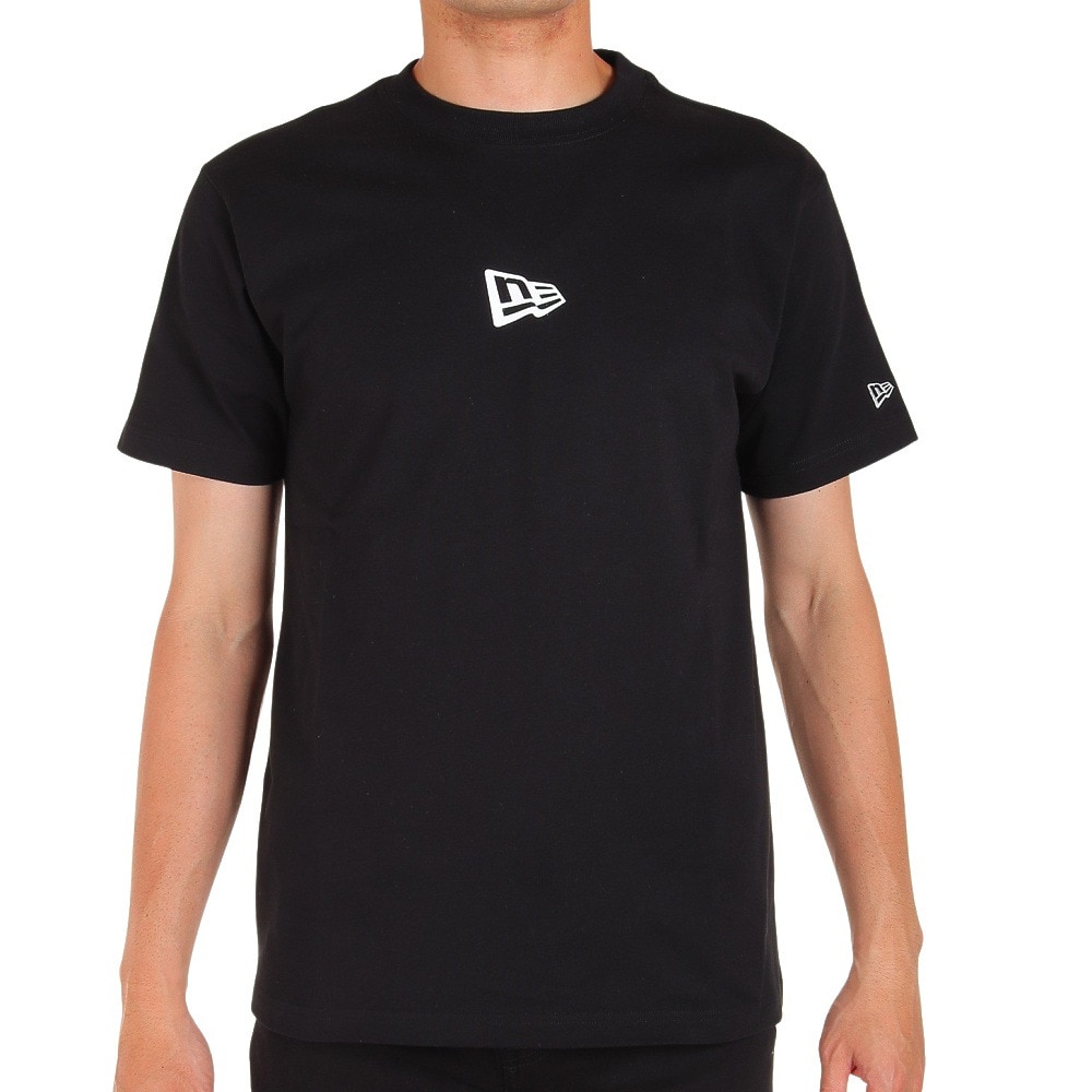 ニューエラ（NEW ERA）（メンズ）tシャツ 半袖 ワンポイント ブラック 黒 Flag Logo Mini フラッグロゴ 13534573