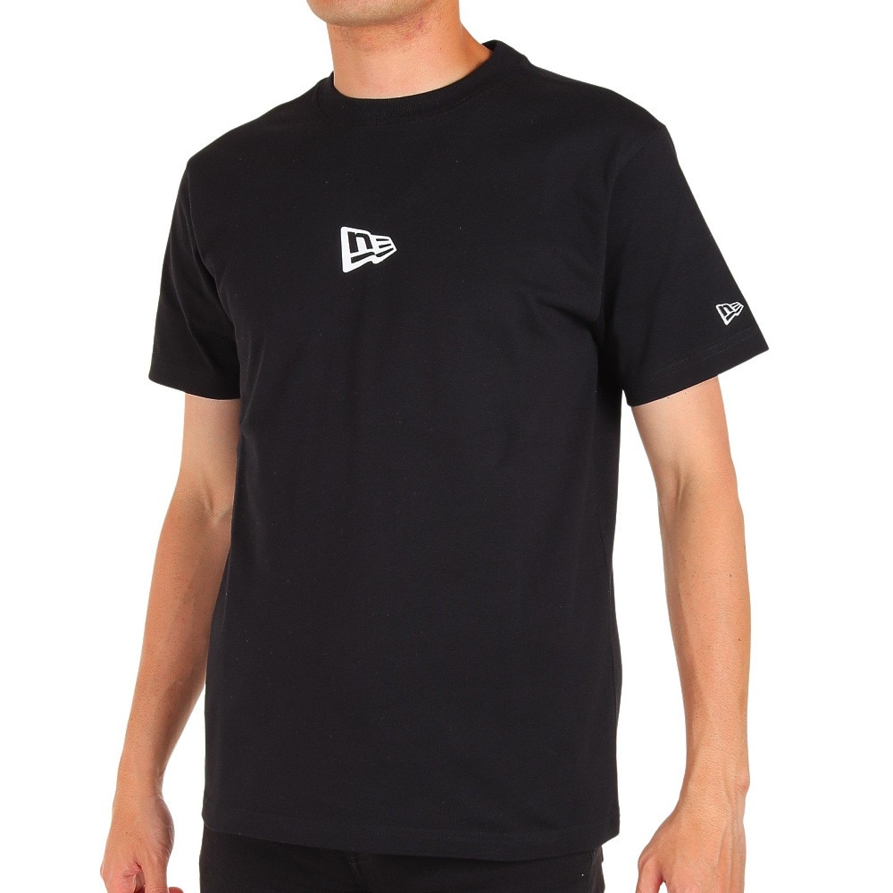 ニューエラ（NEW ERA）（メンズ）tシャツ 半袖 ワンポイント ブラック 黒 Flag Logo Mini フラッグロゴ 13534573