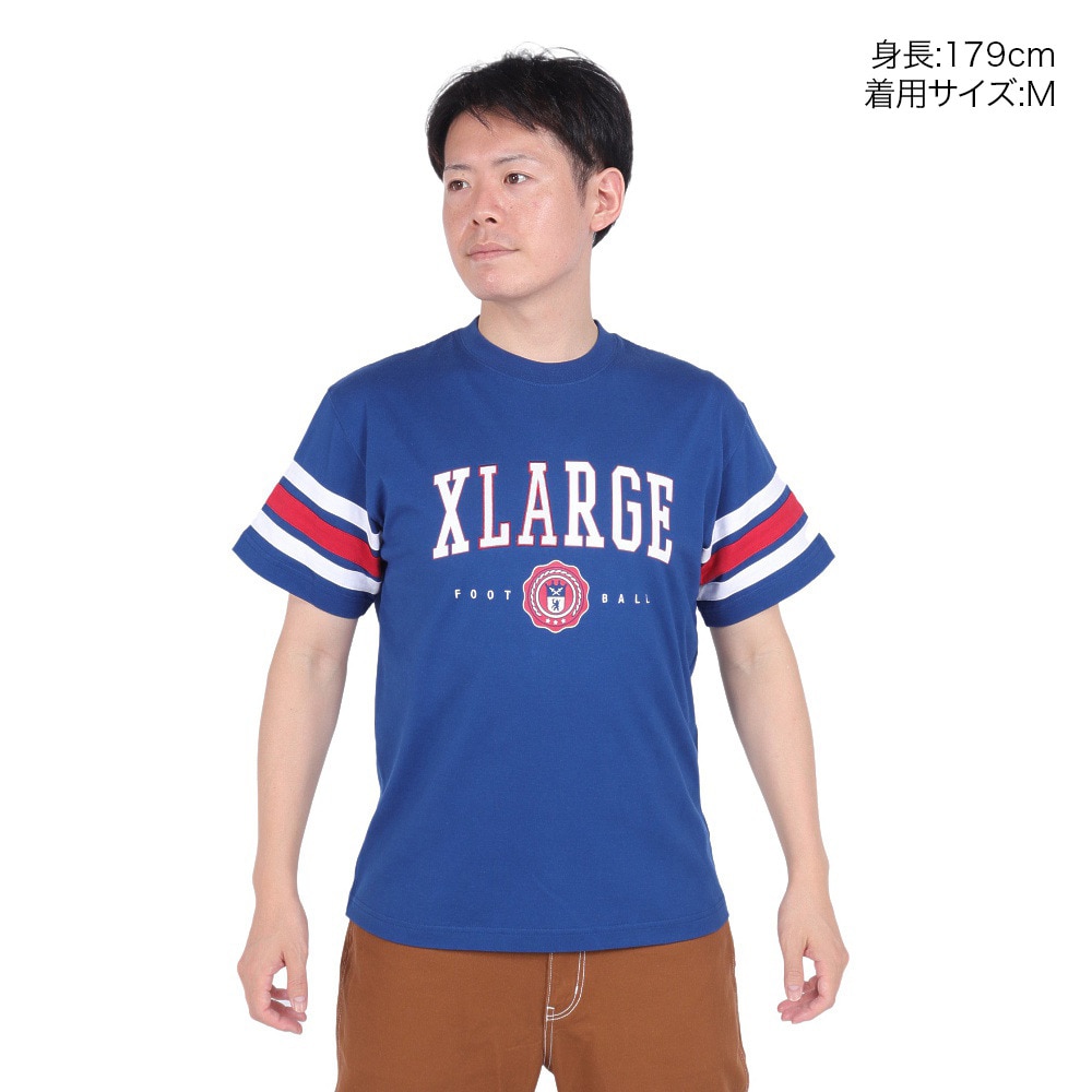 エクストララージ（XLARGE）（メンズ）XL FOOTBALL 半袖Tシャツ 101231011013-BLUE