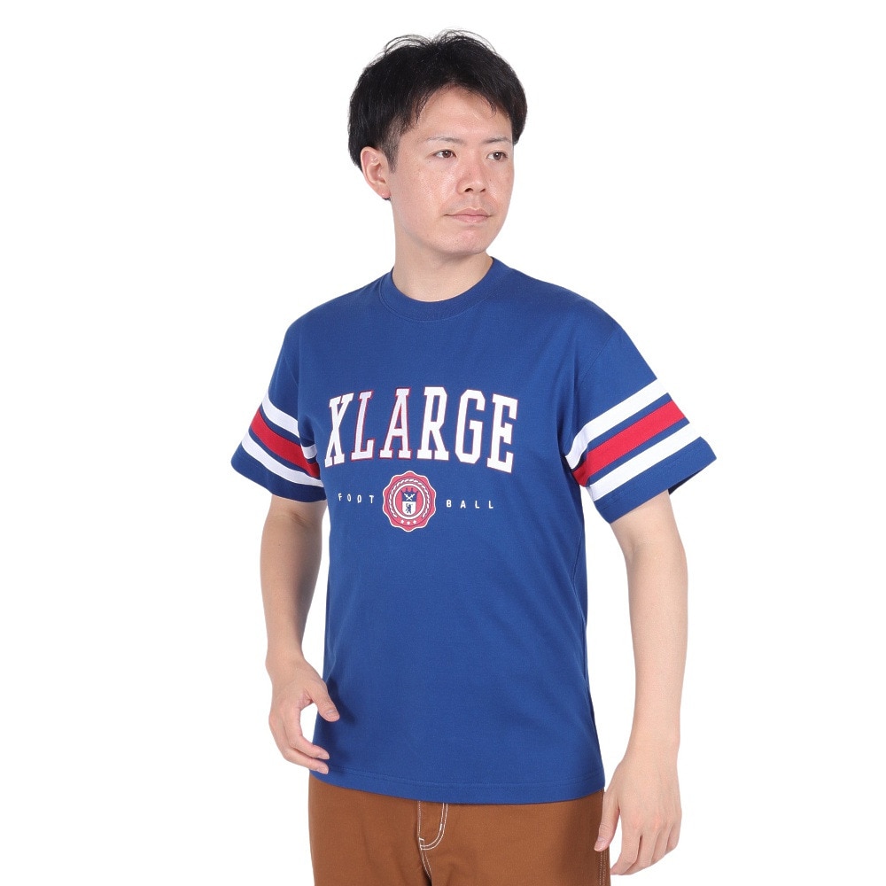 エクストララージ（XLARGE）（メンズ）XL FOOTBALL 半袖Tシャツ 101231011013-BLUE