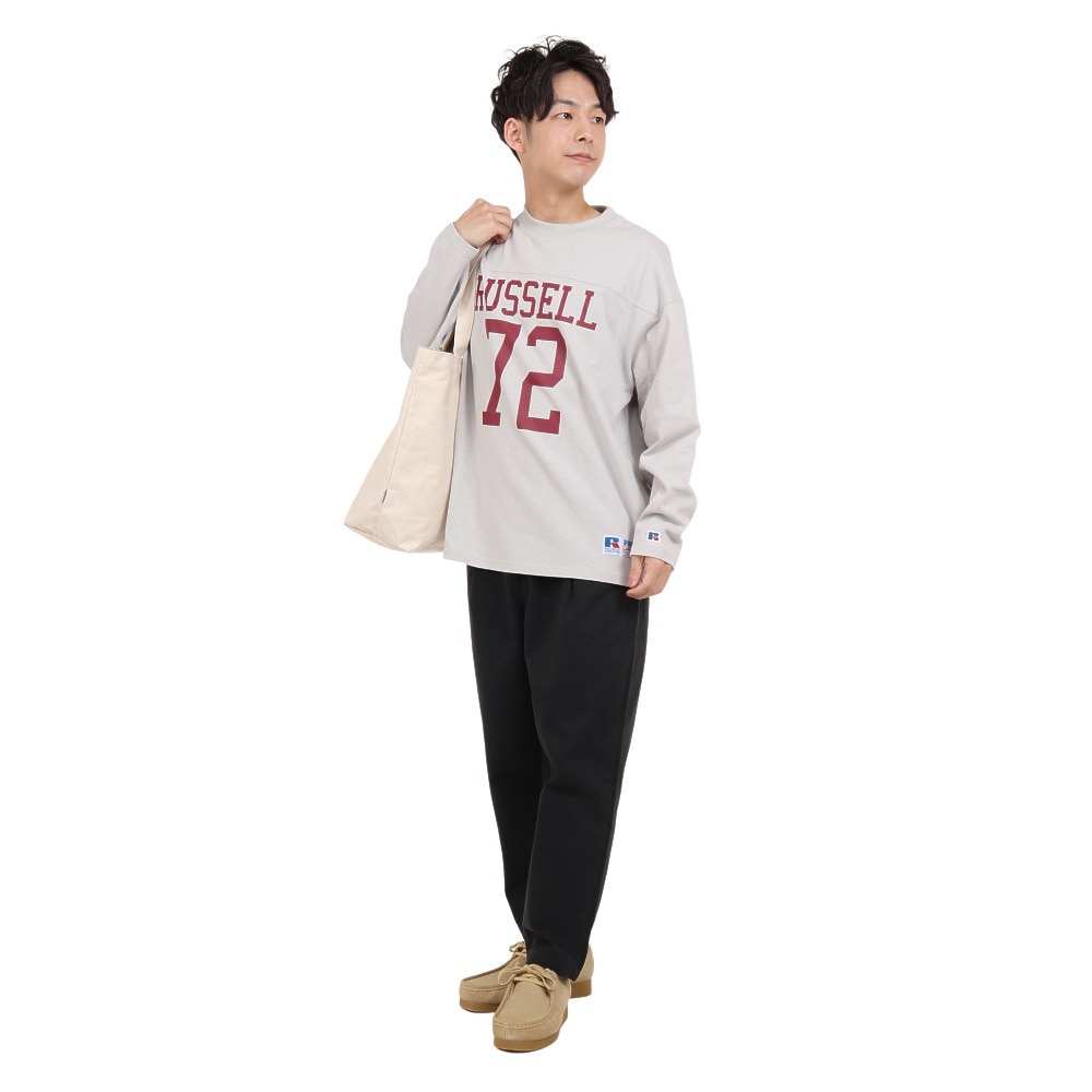 ラッセル（RUSSELL）（メンズ）COTTON USA 長袖Tシャツ RBM23ES0001 GRY