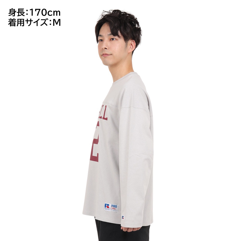 ラッセル（RUSSELL）（メンズ）COTTON USA 長袖Tシャツ RBM23ES0001 GRY