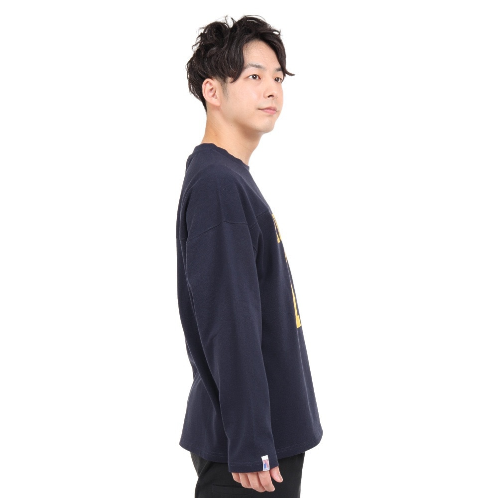 ラッセル（RUSSELL）（メンズ）COTTON USA 長袖Tシャツ RBM23ES0001 NVY