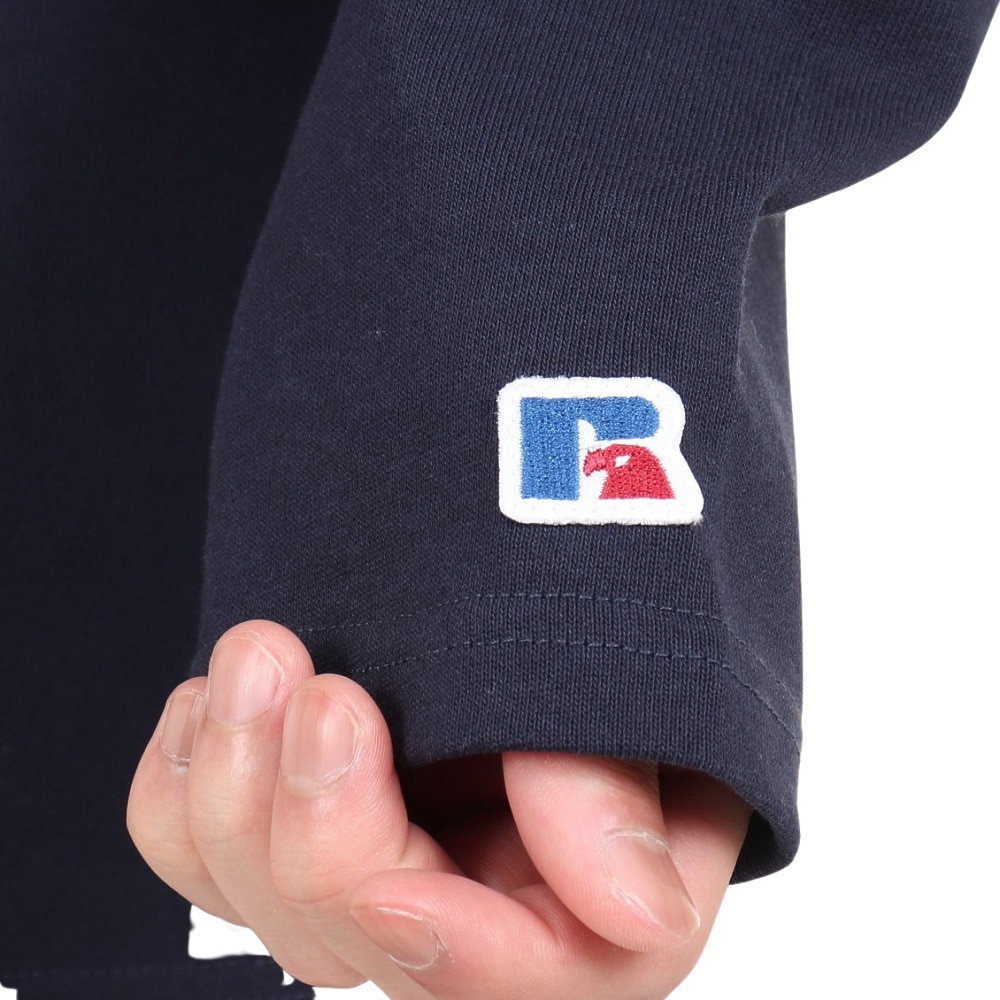 ラッセル（RUSSELL）（メンズ）COTTON USA 長袖Tシャツ RBM23ES0001 NVY