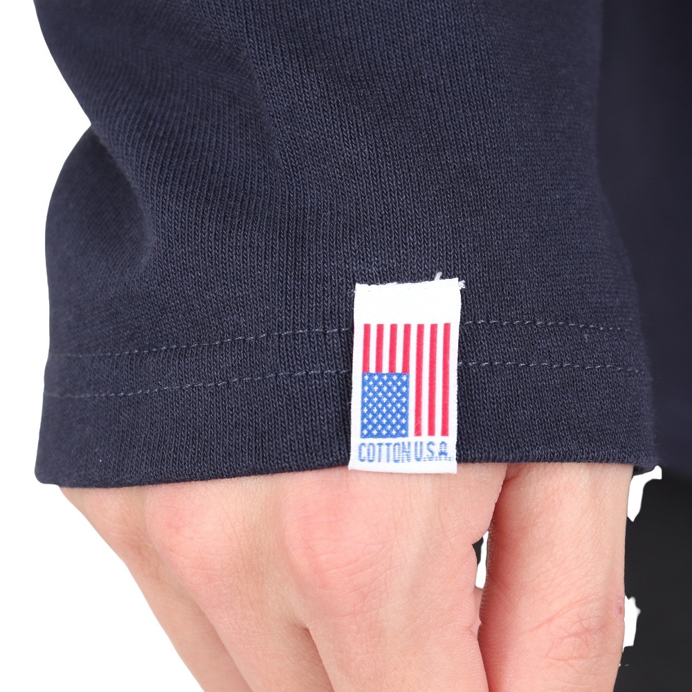 ラッセル（RUSSELL）（メンズ）COTTON USA 長袖Tシャツ RBM23ES0001 NVY