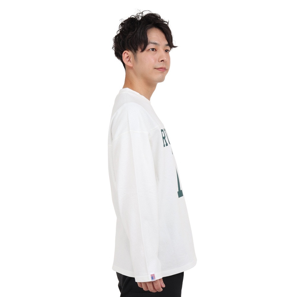 ラッセル（RUSSELL）（メンズ）COTTON USA 長袖Tシャツ RBM23ES0001 WHT