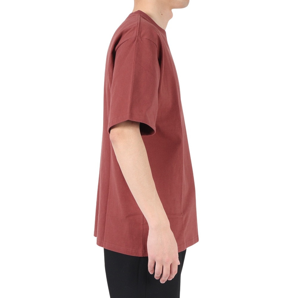エスエーエス（S.A.S）（メンズ）半袖Tシャツ メンズ カレッジロゴ SAS2247200-39:WINE