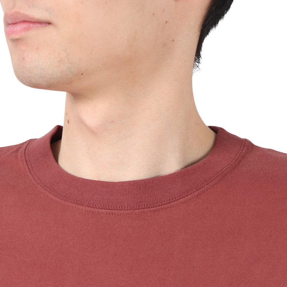 エスエーエス（S.A.S）（メンズ）半袖Tシャツ メンズ カレッジロゴ SAS2247200-39:WINE